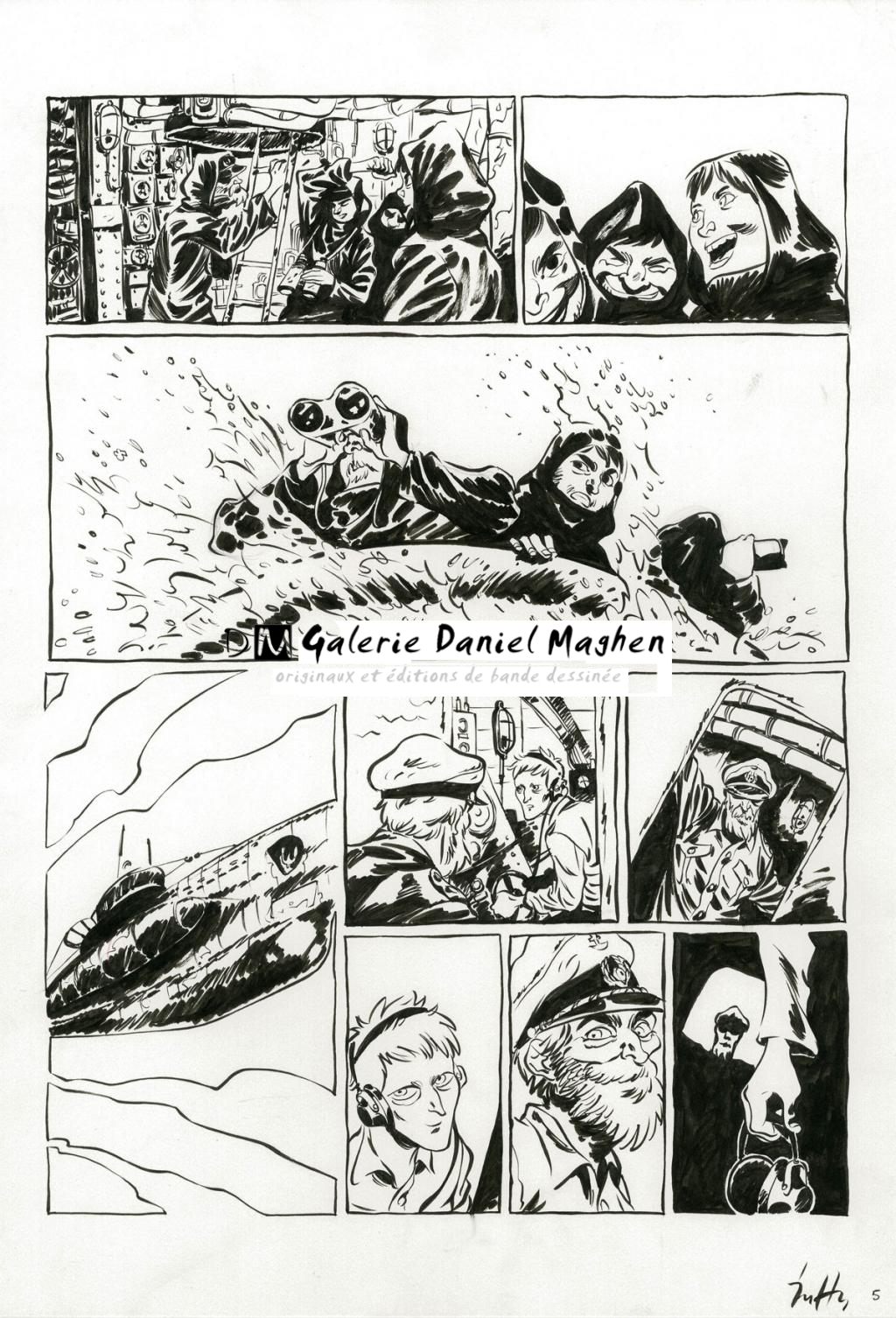 Planche originale - Crayonné et planche finale - Javier Hernández - Mine de plomb, crayon bleu et encre de Chine - 4028