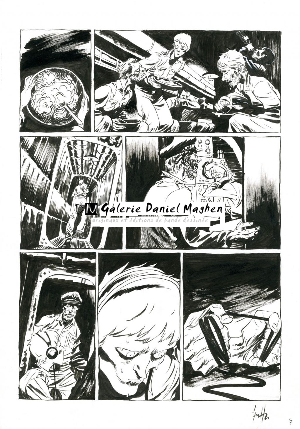 Planche originale - Crayonné et planche finale - Javier Hernández - Mine de plomb, crayon bleu et encre de Chine - 4029