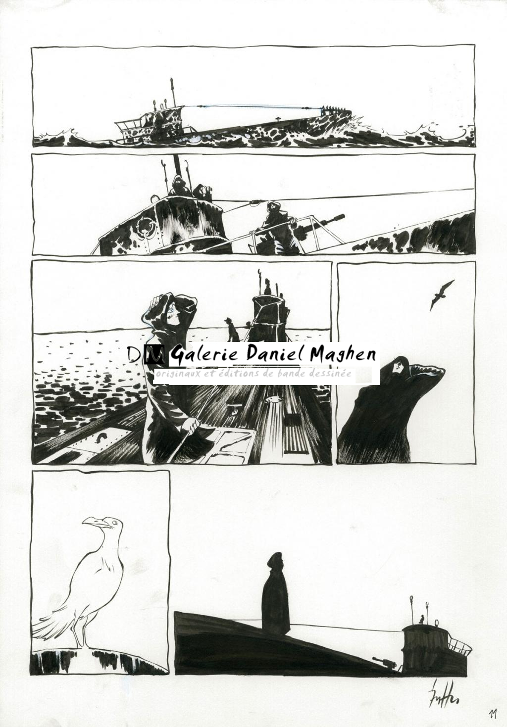 Planche originale - Crayonné et planche finale - Javier Hernández - Mine de plomb, crayon bleu et encre de Chine - 4032