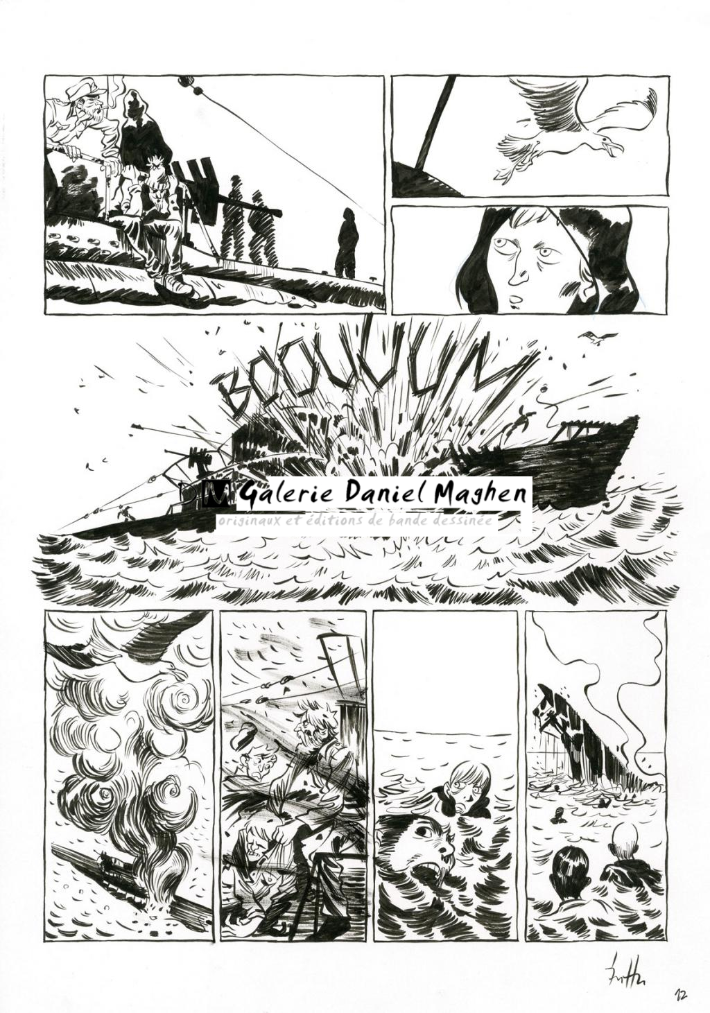 Planche originale - Crayonné et planche finale - Javier Hernández - Mine de plomb, crayon bleu et encre de Chine - 4033