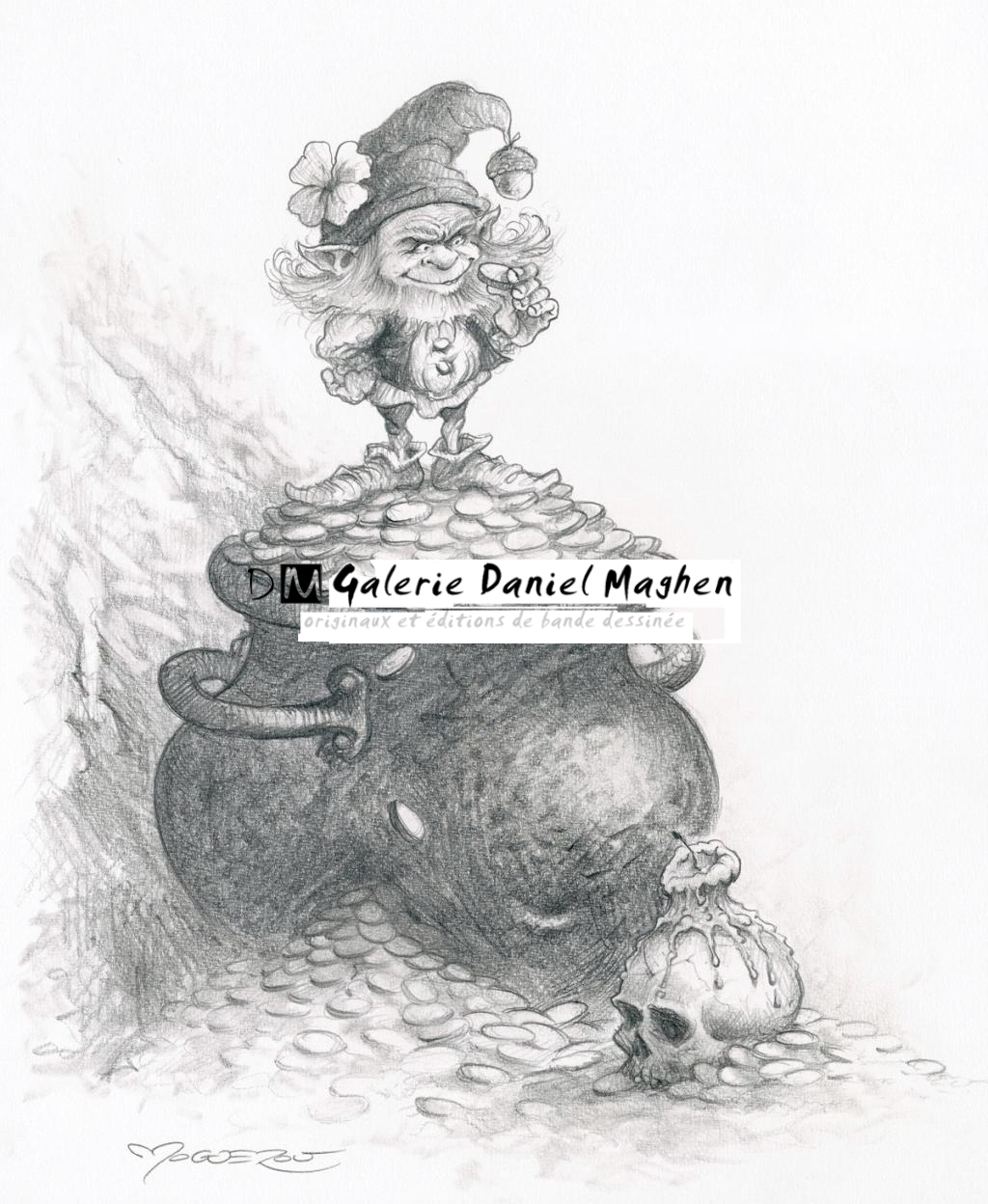 Illustration originale - Le Chaudron d'Or - Pascal Moguérou - Mine de plomb sur papier - 2819