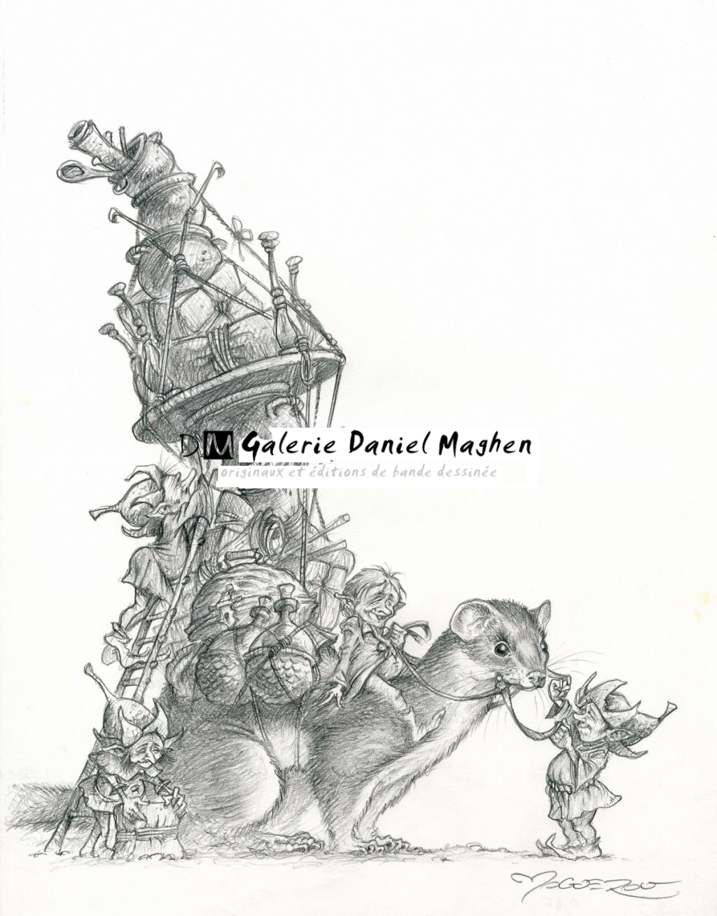 Illustration originale - Le Grand Départ - Pascal Moguérou - Mine de plomb sur papier - 2820