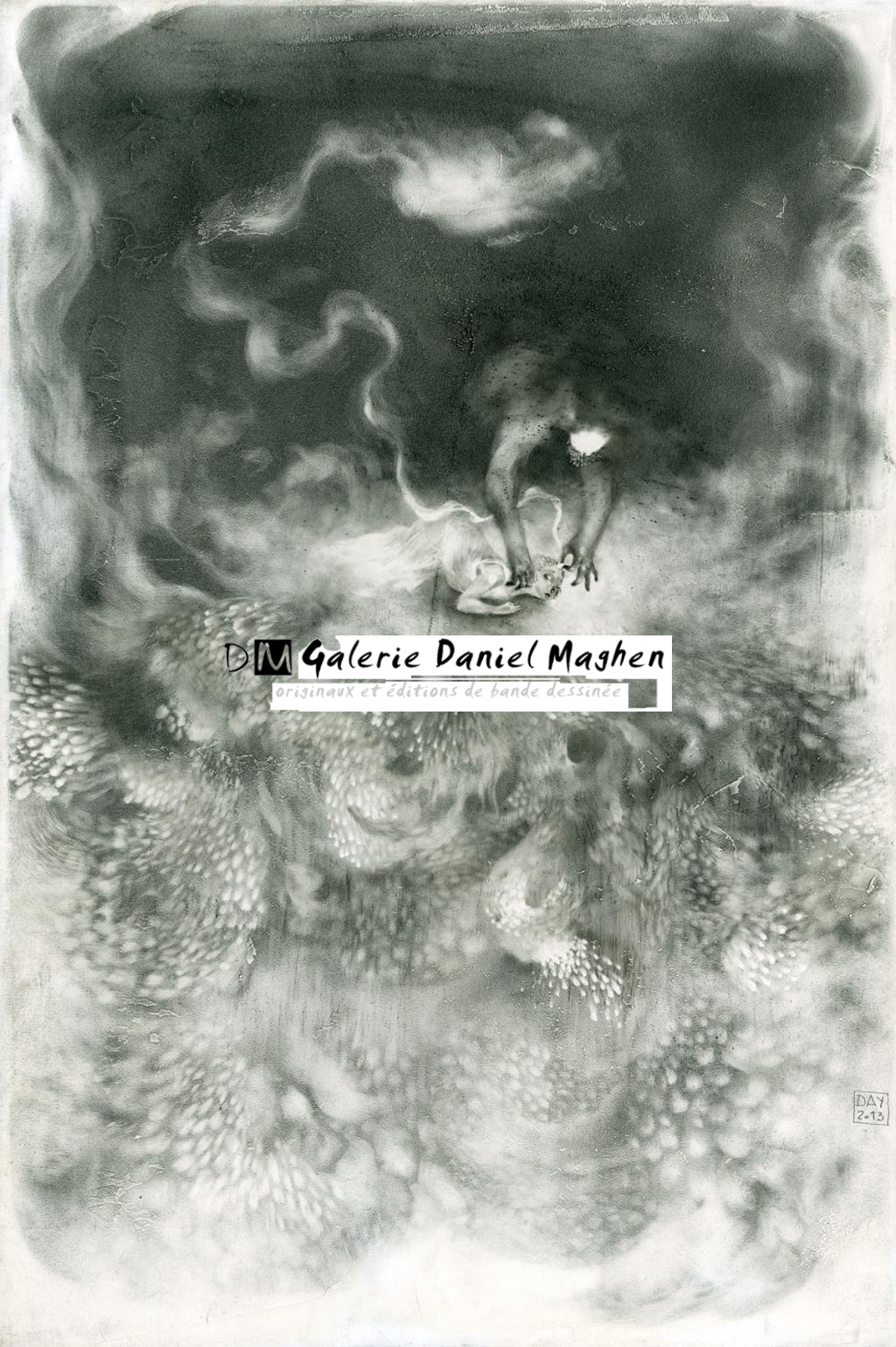 illustration originale - Alexandre Day - graphite sur médium - 2826