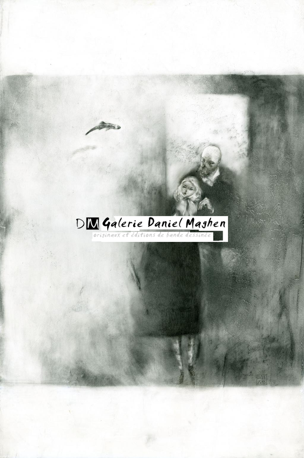 illustration originale - Alexandre Day - graphite sur médium - 2829