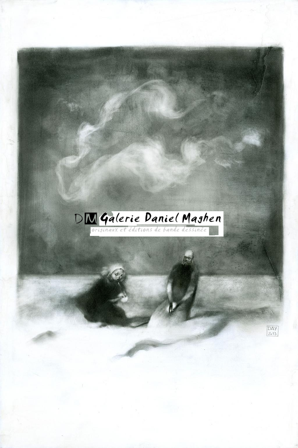 illustration originale - Alexandre Day - graphite sur médium - 2824