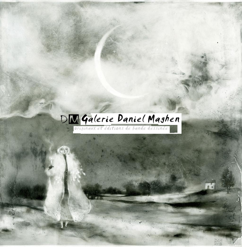 illustration originale - Alexandre Day - graphite sur médium - 2822