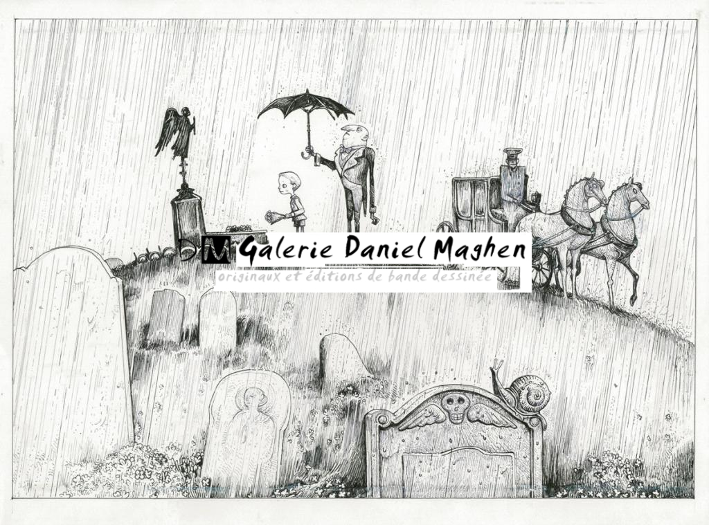 Illustration originale - Lionel Richerand - Encre de Chine - 2847