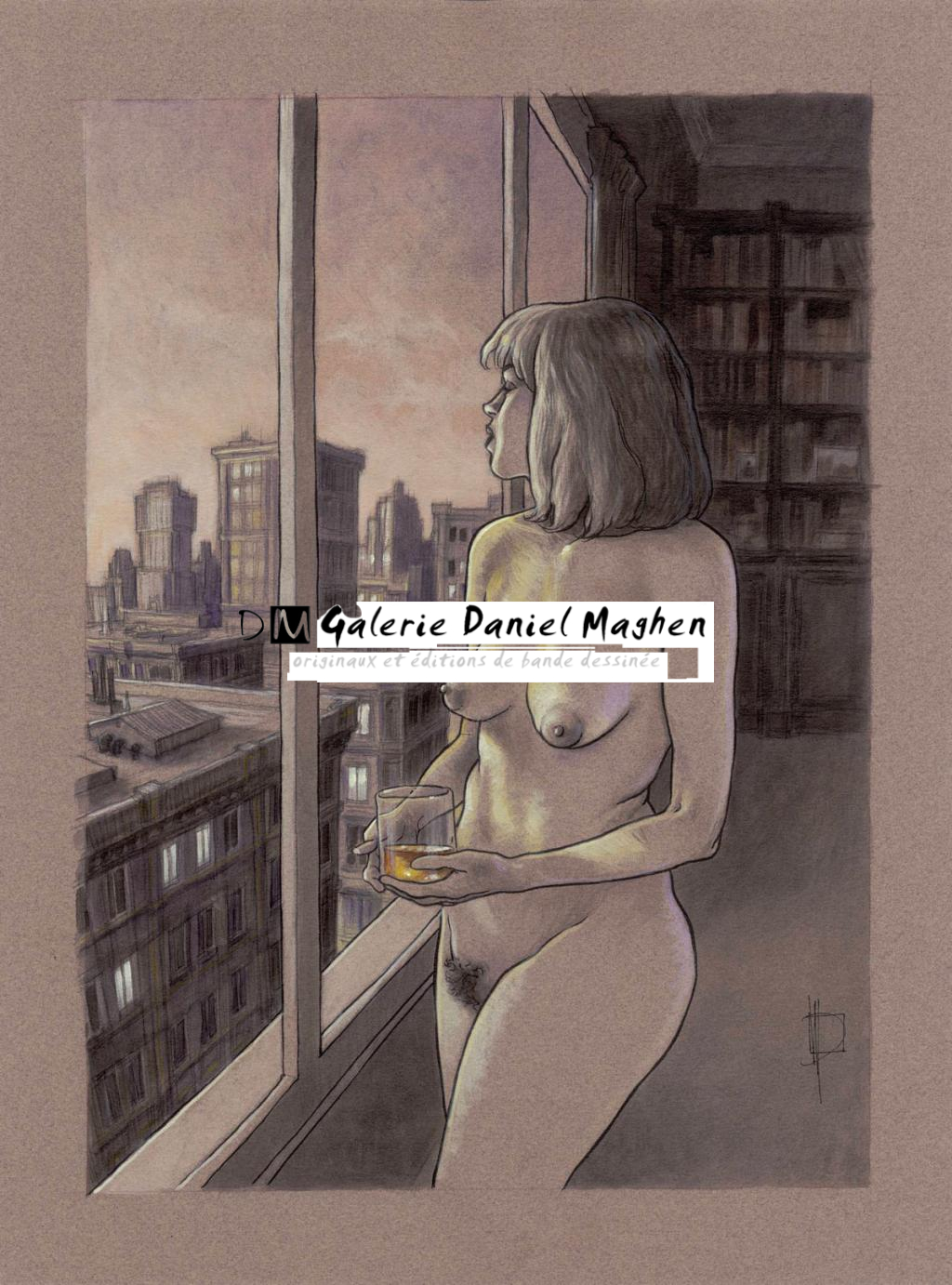 Illustration originale, Le scintillement du cristal II, 2013 - Miguelanxo Prado - Encre, crayon de couleur et acrylique sur papier t - 3779