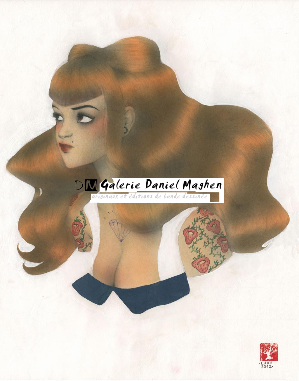 Burlesque Girl - Luky Ma - Technique mixte - 2896