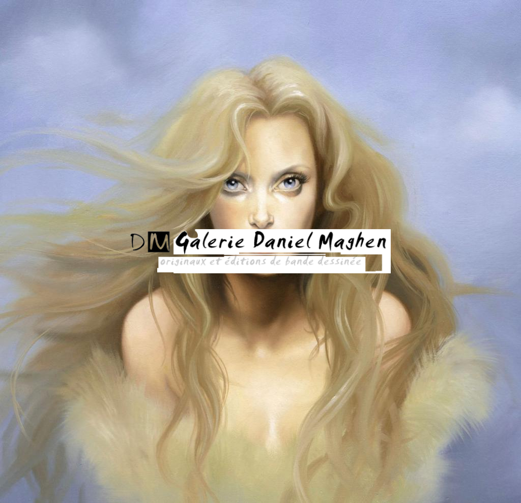 illustration originale "Azur - Sandrine Gestin - Huile sur toile - 2859