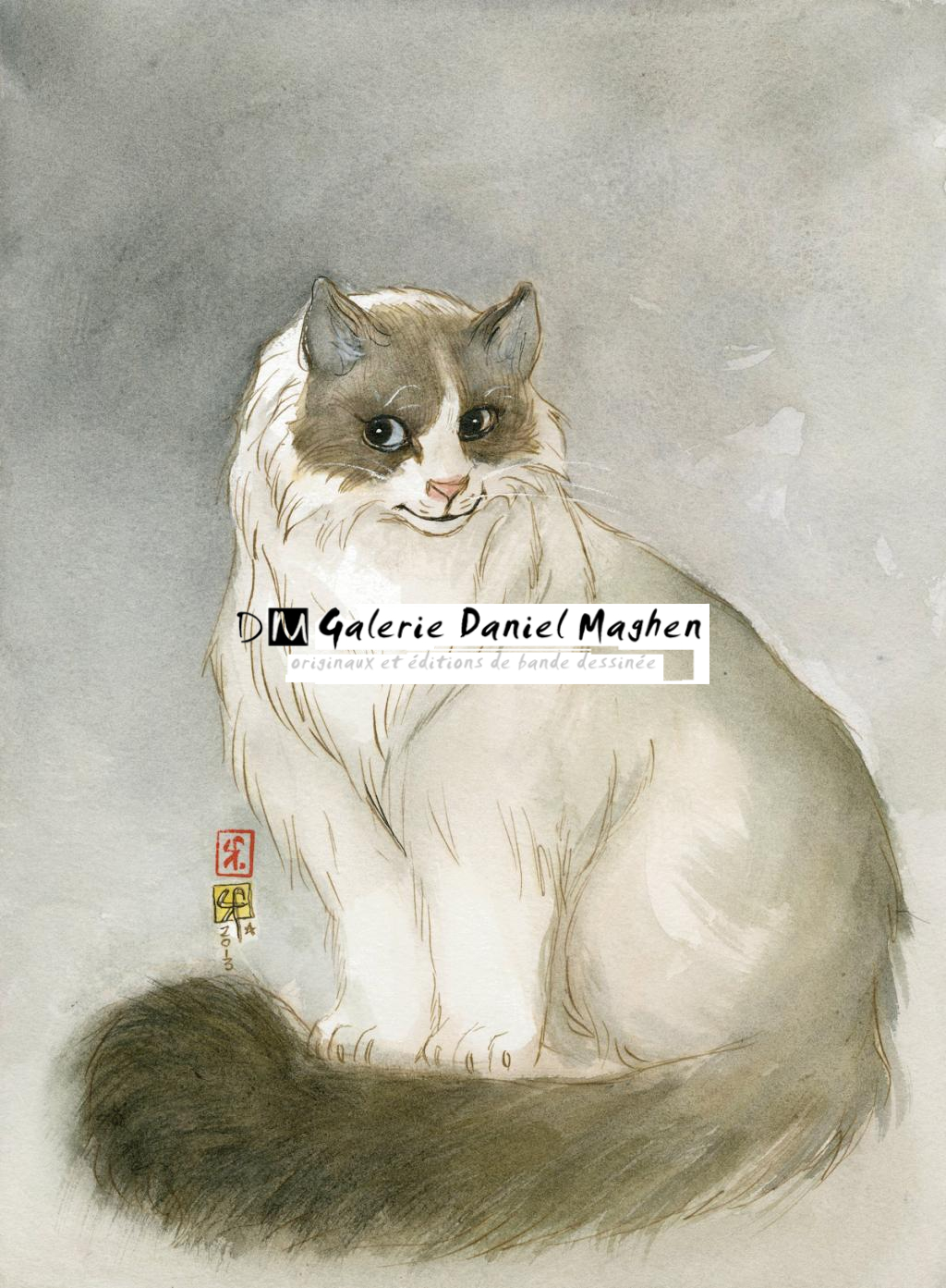 illustration originale - Le Monde selon Raoul - Frédéric Saurel - Aquarelle et encre de Chine sur papier - 2861