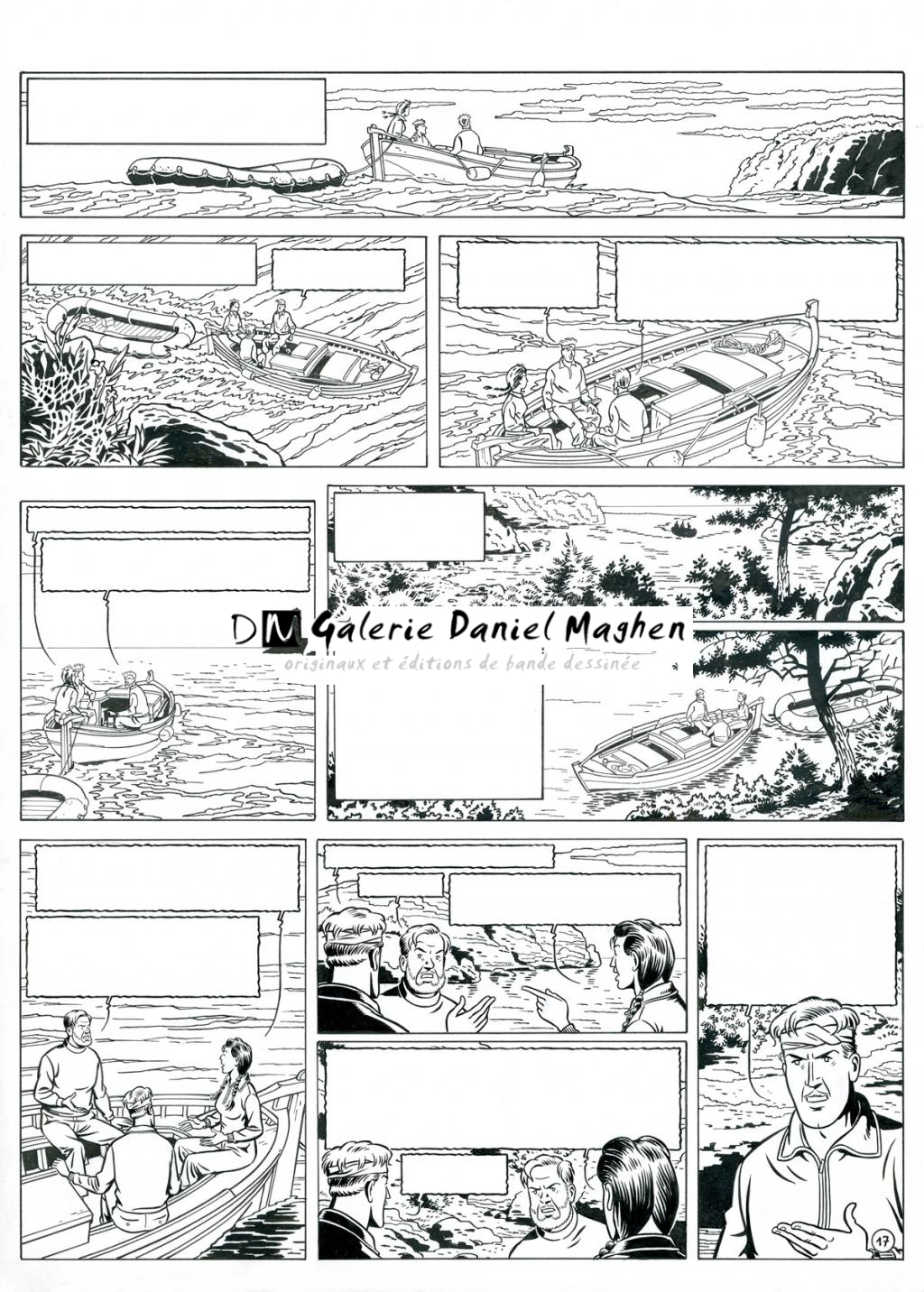 planche originale (traces de correcteur blanc) - Antoine Aubin - Encre de Chine - 4128