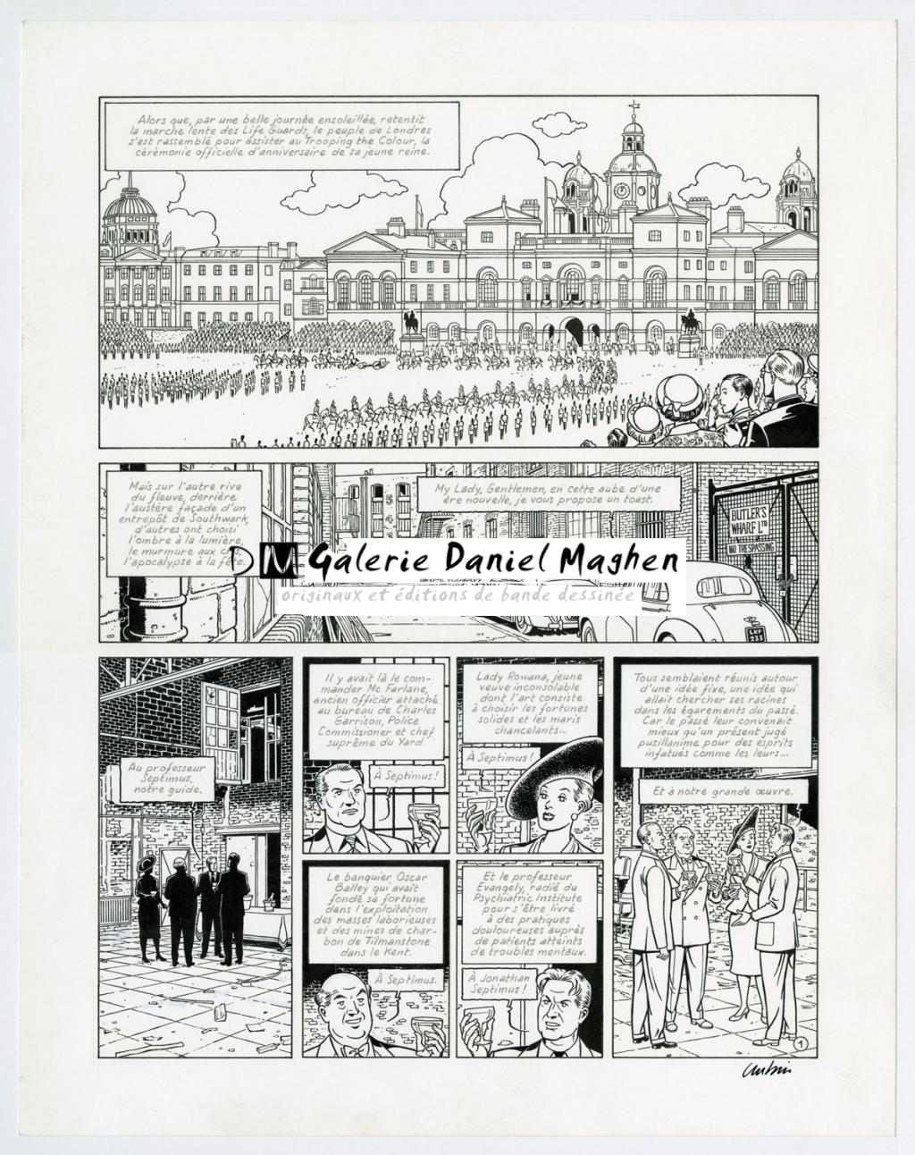 planche originale (2 rustines) - Antoine Aubin - Encre de Chine sur papier - 2874