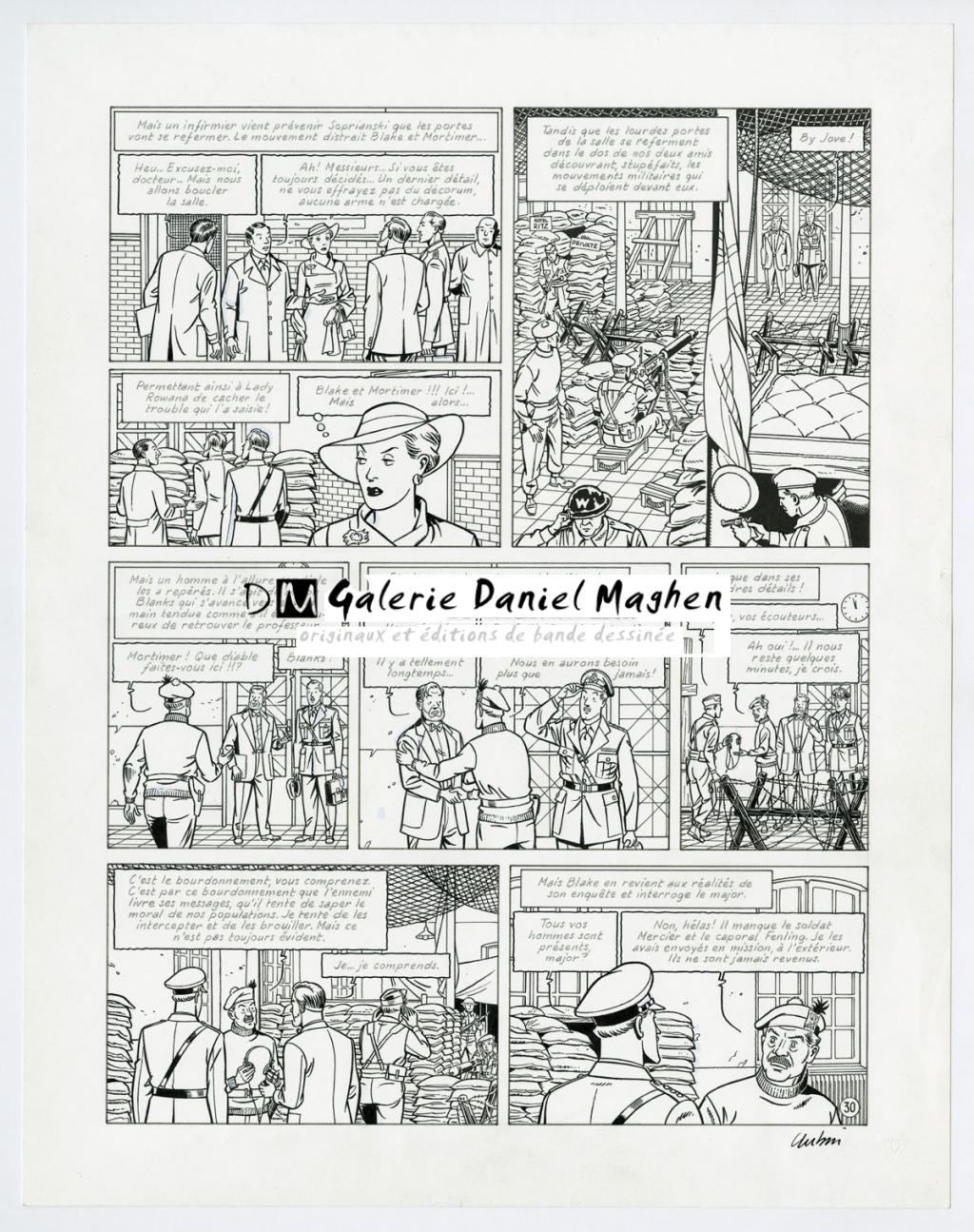 planche originale (rustine) - Antoine Aubin - Encre de Chine sur papier - 2873