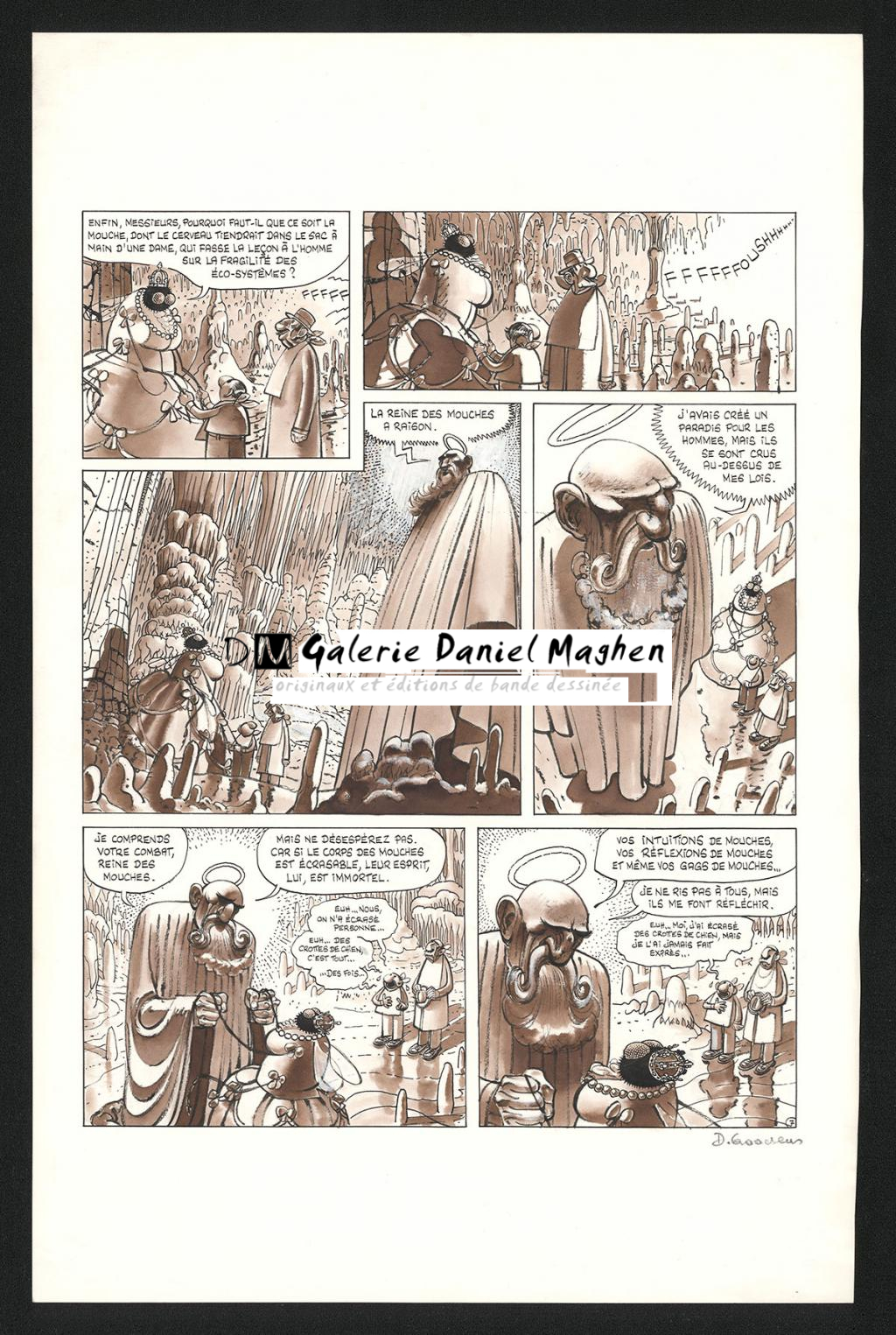 Planche originale n°7 - Daniel Goossens - Encre de Chine et lavis sur papier - 5427