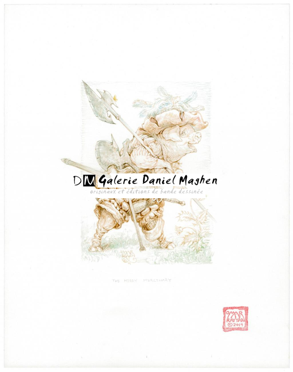 le joyeux mercenaire - Omar Rayyan - Aquarelle sur papier - 2930