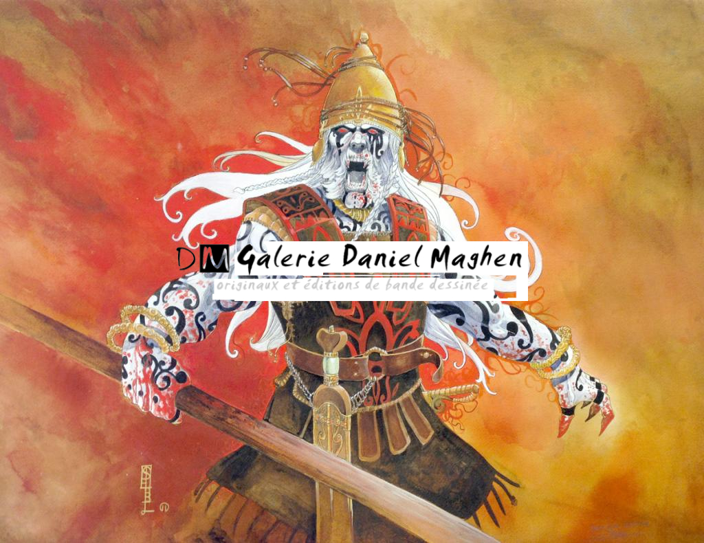 Illustration originale - Hommage à Requiem - Erwan Seure-Le Bihan - Encre de Chine et encre de couleur sur papier - 2928