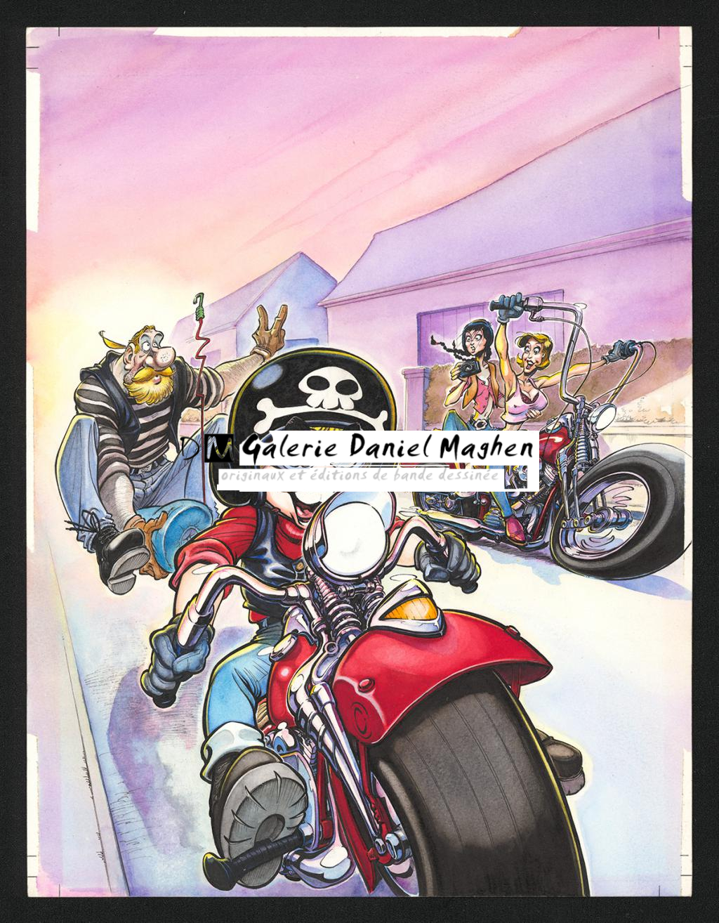 Couverture originale - Coyote - Aquarelle et encre de Chine sur papier - 5808