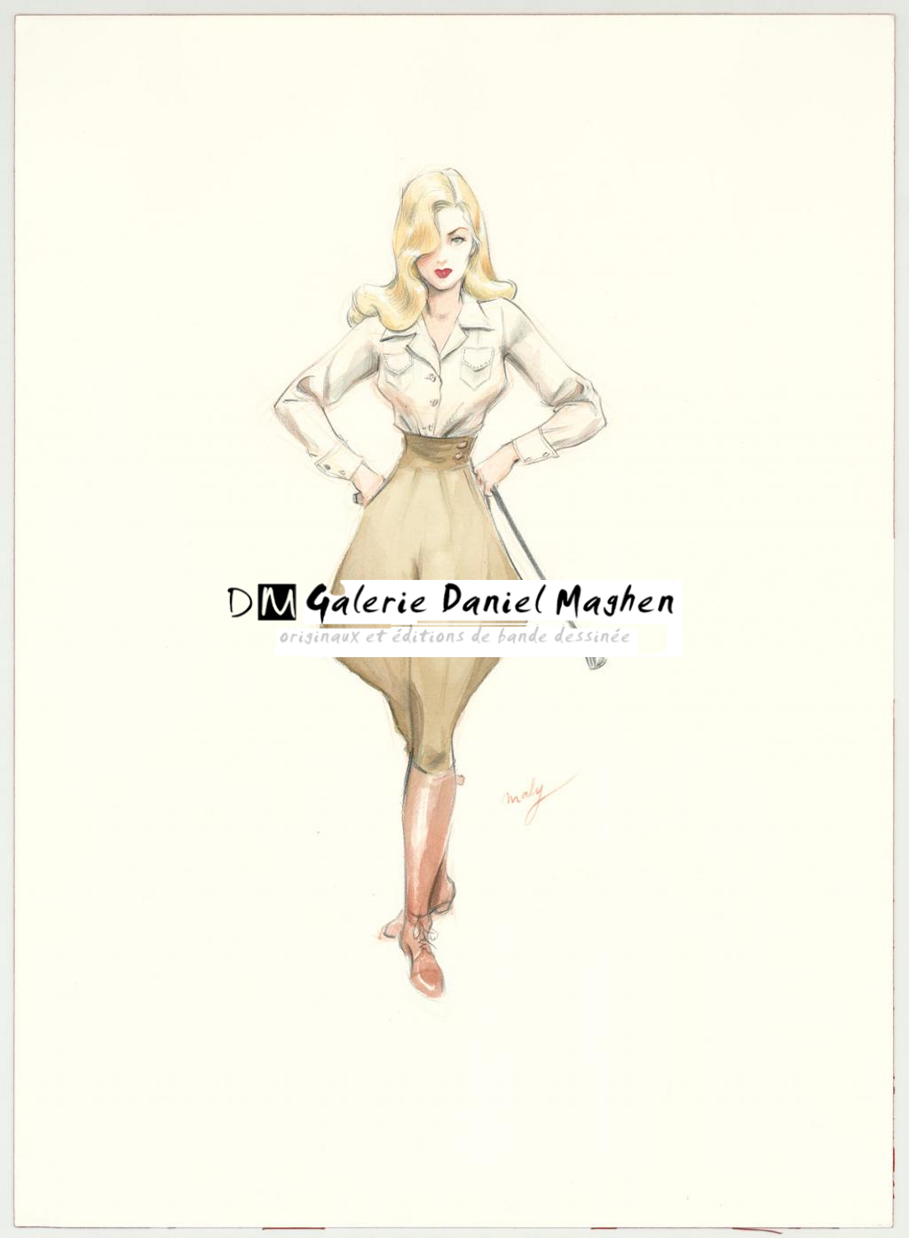 Illustration originale - Maly Siri - Aquarelle sur papier - 3158