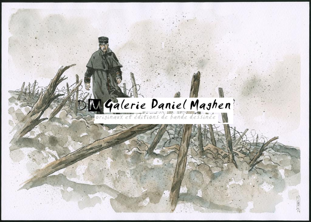 illustration originale pour la page de titre de " le récit complet " - Maël - Encre de couleur et encre de Chine sur papier - 6105