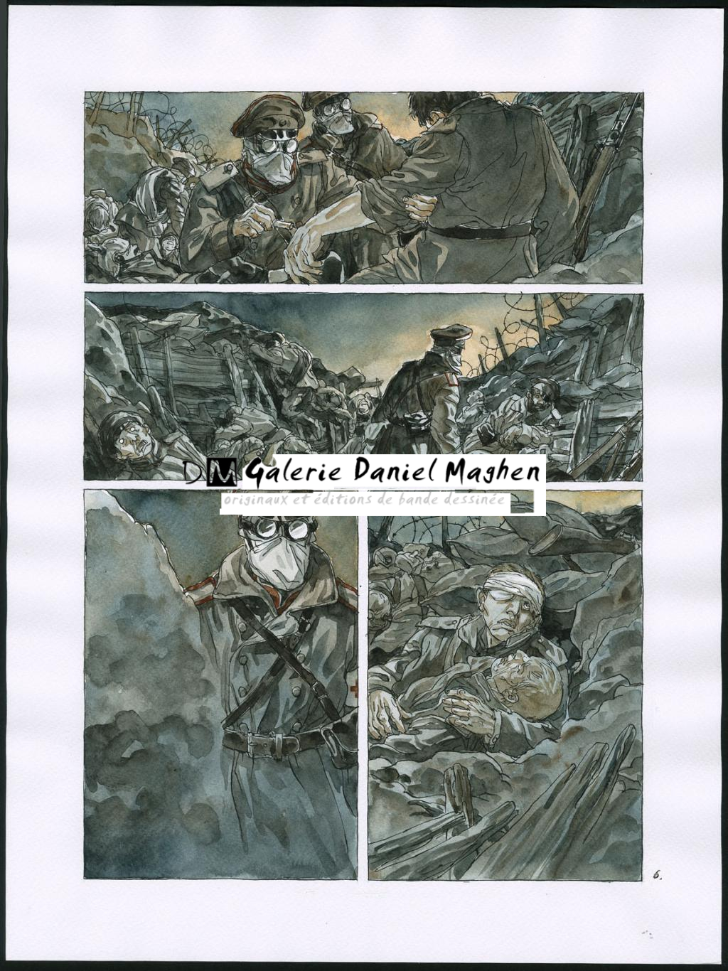 Planche originale de l'histoire " Deux frères " - Maël - Encre de couleur et encre de Chine sur papier - 2957