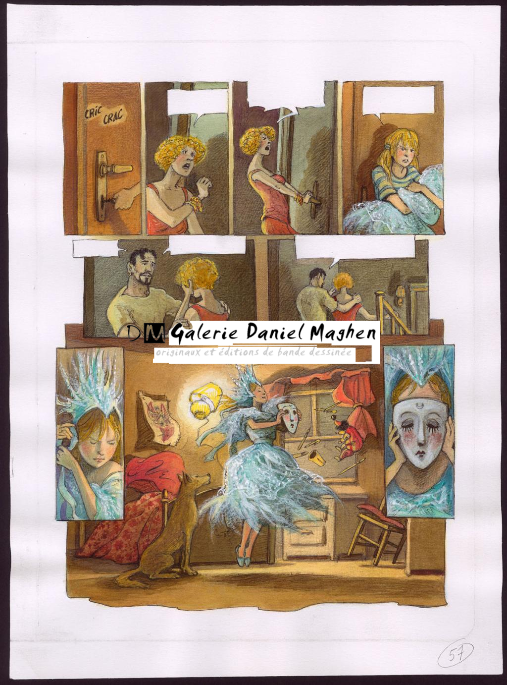 Planche originale - Florence Magnin - Encre de couleur, acrylique et crayon de couleur s - 2967