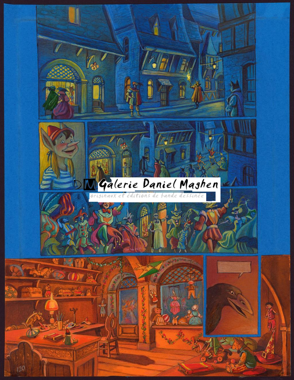 planche originale - Florence Magnin - Encre de couleur, acrylique et crayon de couleur s - 2972