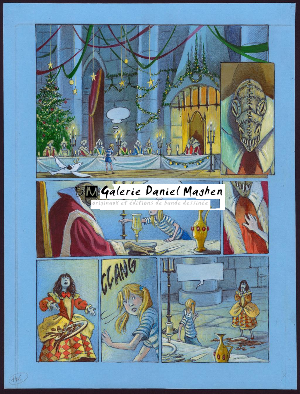 Planche originale - Florence Magnin - Encre de couleur et crayon de couleur sur papier - 2974