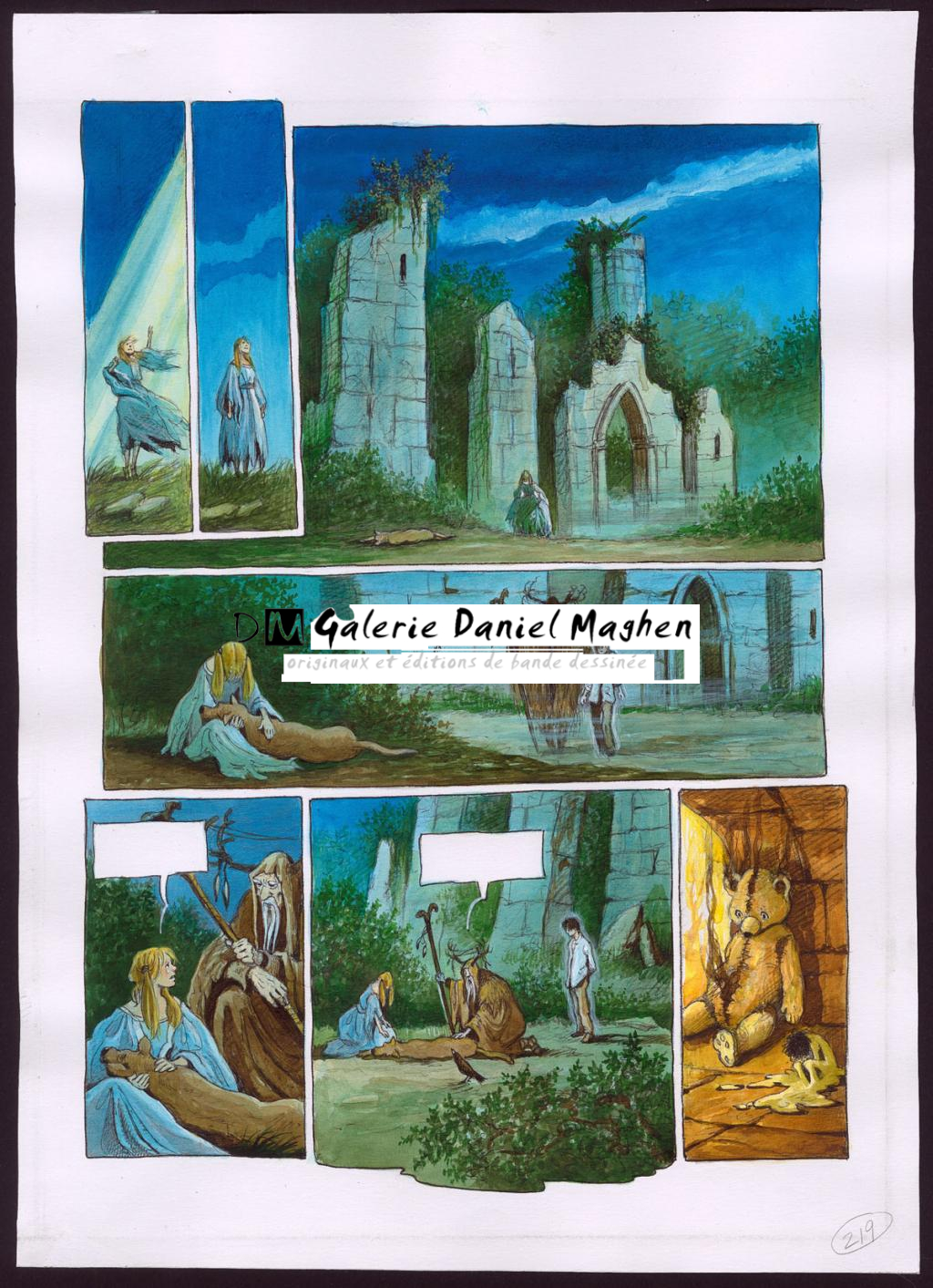 planche originale - Florence Magnin - Encre de couleur et crayon de couleur sur papier - 2982