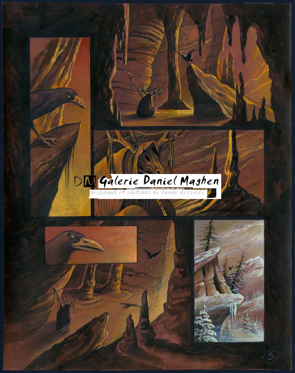 Planche originale - Florence Magnin - Encre de couleur et crayon de couleur sur papier - 2963