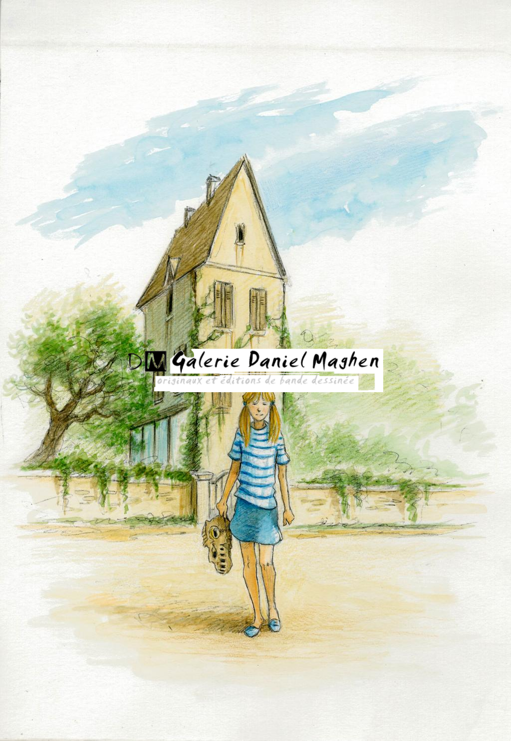 illustration originale - Florence Magnin - Encre de couleur et crayon de couleur sur papier - 2984