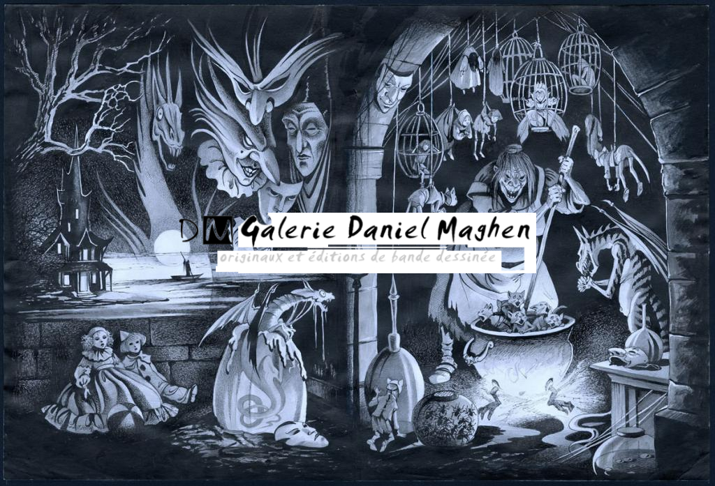 Planches originales - Florence Magnin - Encre de couleur et crayon de couleur sur papier - 3259