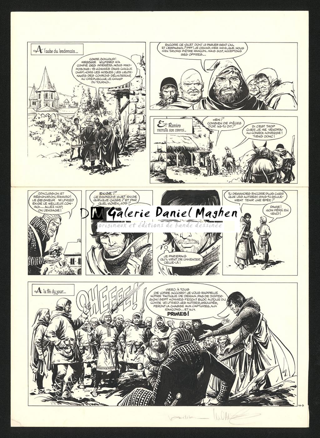 Planche originale n°14 - William Vance - Encre de Chine sur papier - 5772