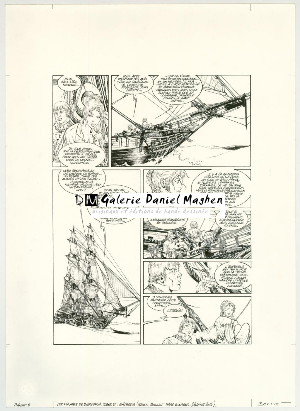 Planche originale - Franck Bonnet - Encre de Chine sur papier - 3166