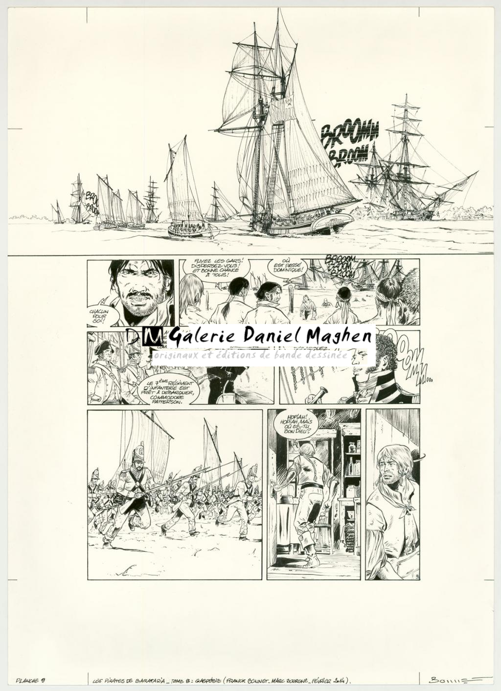 Planche originale - Franck Bonnet - Encre de Chine sur papier - 3167