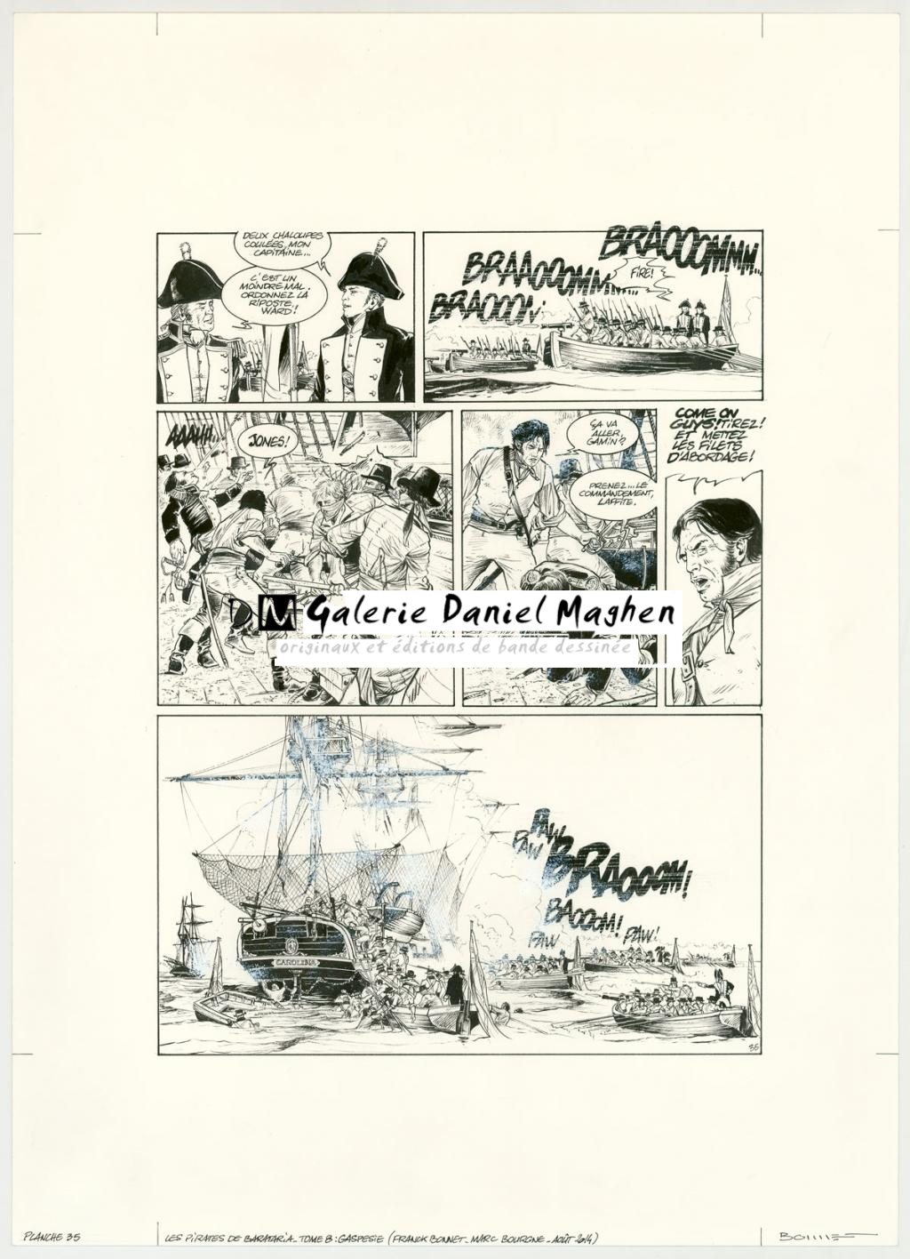 Planche originale - Franck Bonnet - Encre de Chine sur papier - 3168