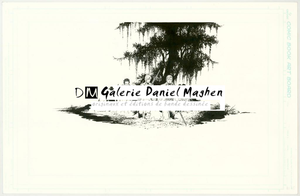 Illustration originale pour le quatrième de couverture - Franck Bonnet - Encre de Chine sur papier - 3170