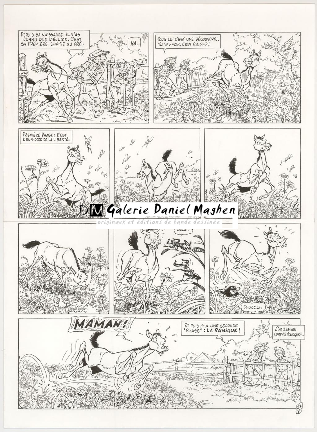 Planche originale - Benoit Du Peloux - Encre de Chine sur papier - 3038