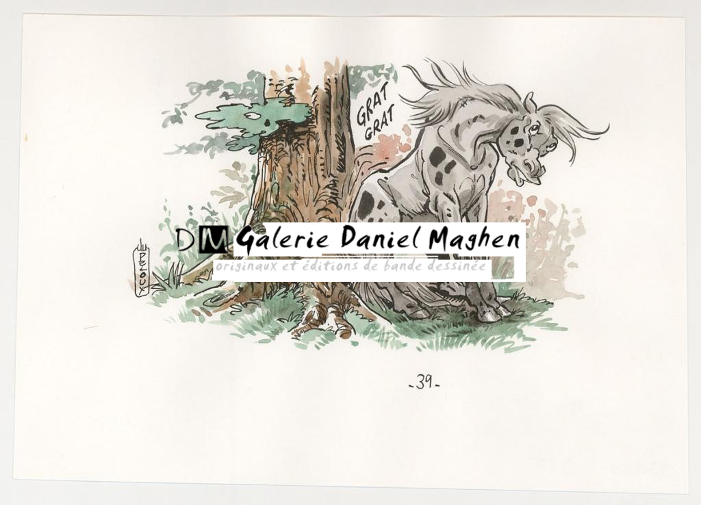 Illustration originale - Benoit Du Peloux - Encre de Chine sur papier - 3043