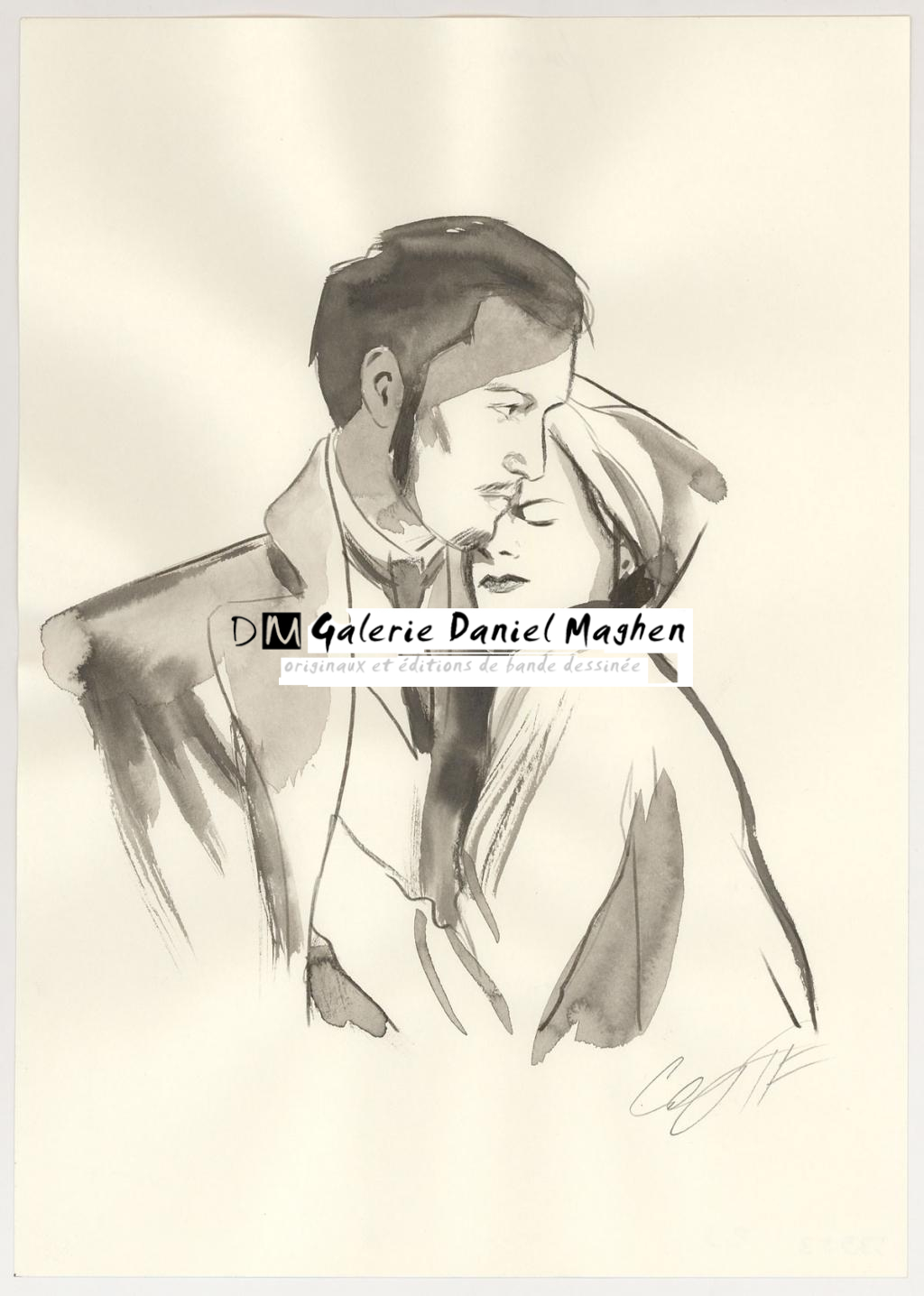 Illustration originale pour la planche originale 8 - Xavier Coste - Technique mixte - 3058