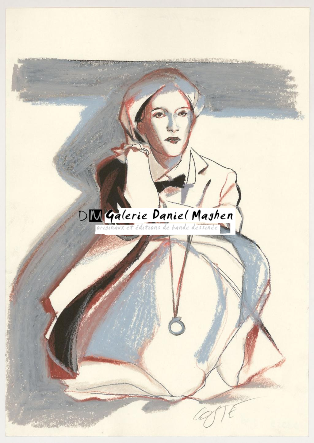 Illustration originale pour la planche originale 18 - Xavier Coste - Technique mixte - 3064