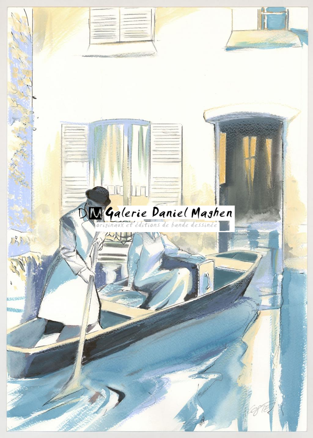 Illustration originale pour la recherche de la couverture - Xavier Coste - Technique mixte - 3067