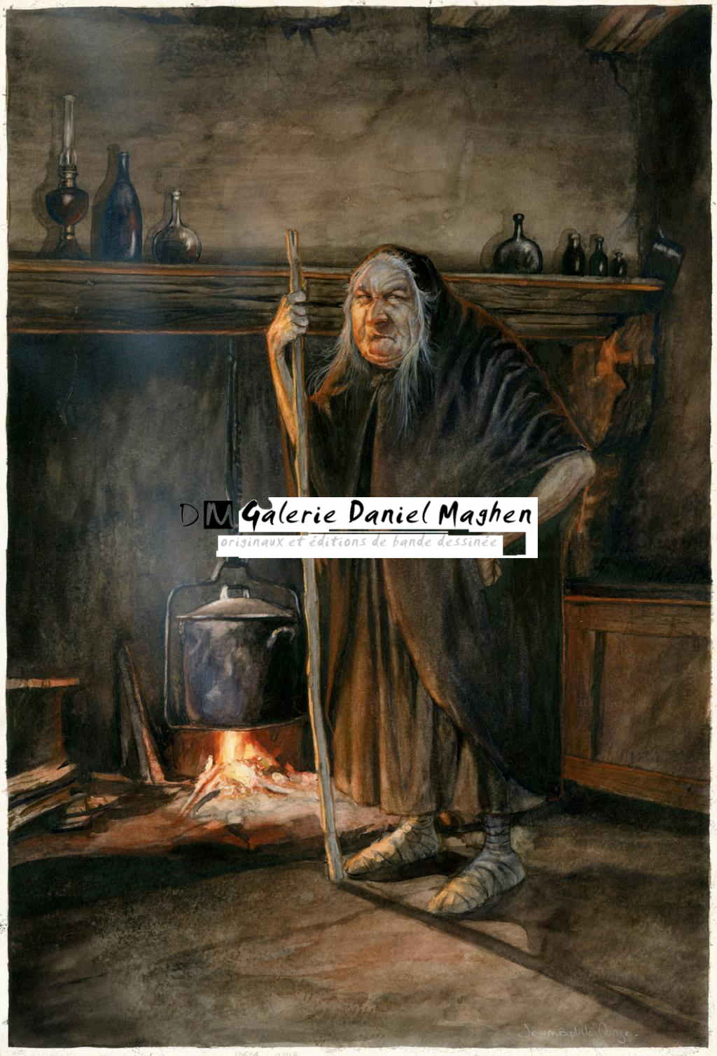 Illustration originale - Jean-Baptiste Monge - Aquarelle et gouache sur papier - 3081