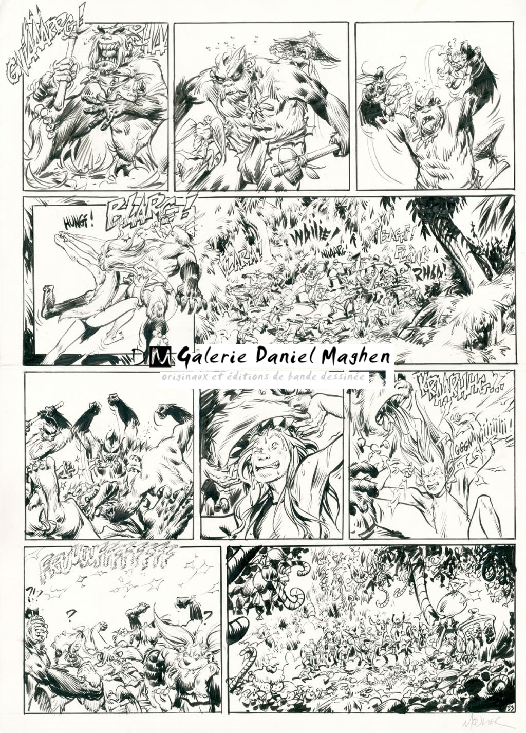 Planche originale - Jean-Louis Mourier - Encre de Chine sur papier - 3328