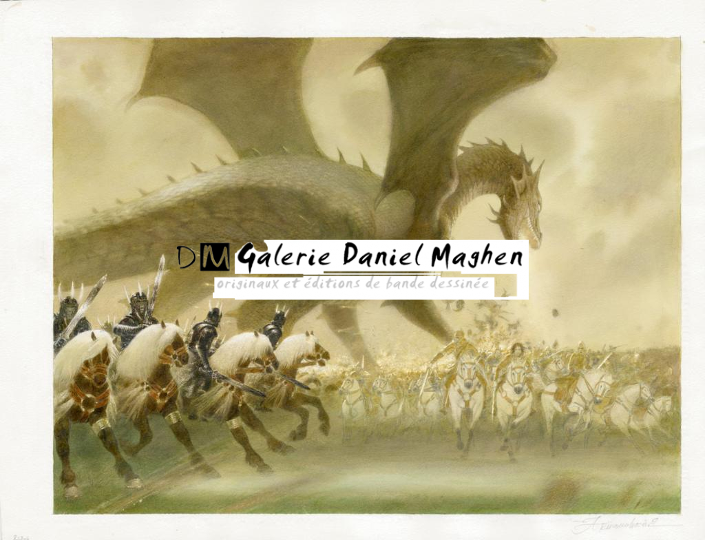 Le trône de fer - Andréï Arinouchkine - Aquarelle sur papier - 3160