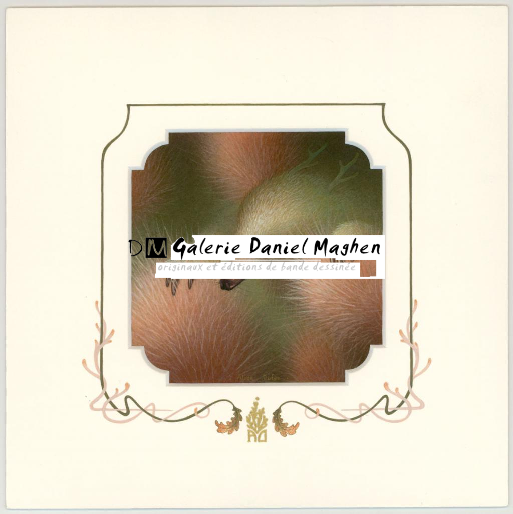 Illustration originale - The nest - Alice Dufeu - Acrylique sur papier - 3230