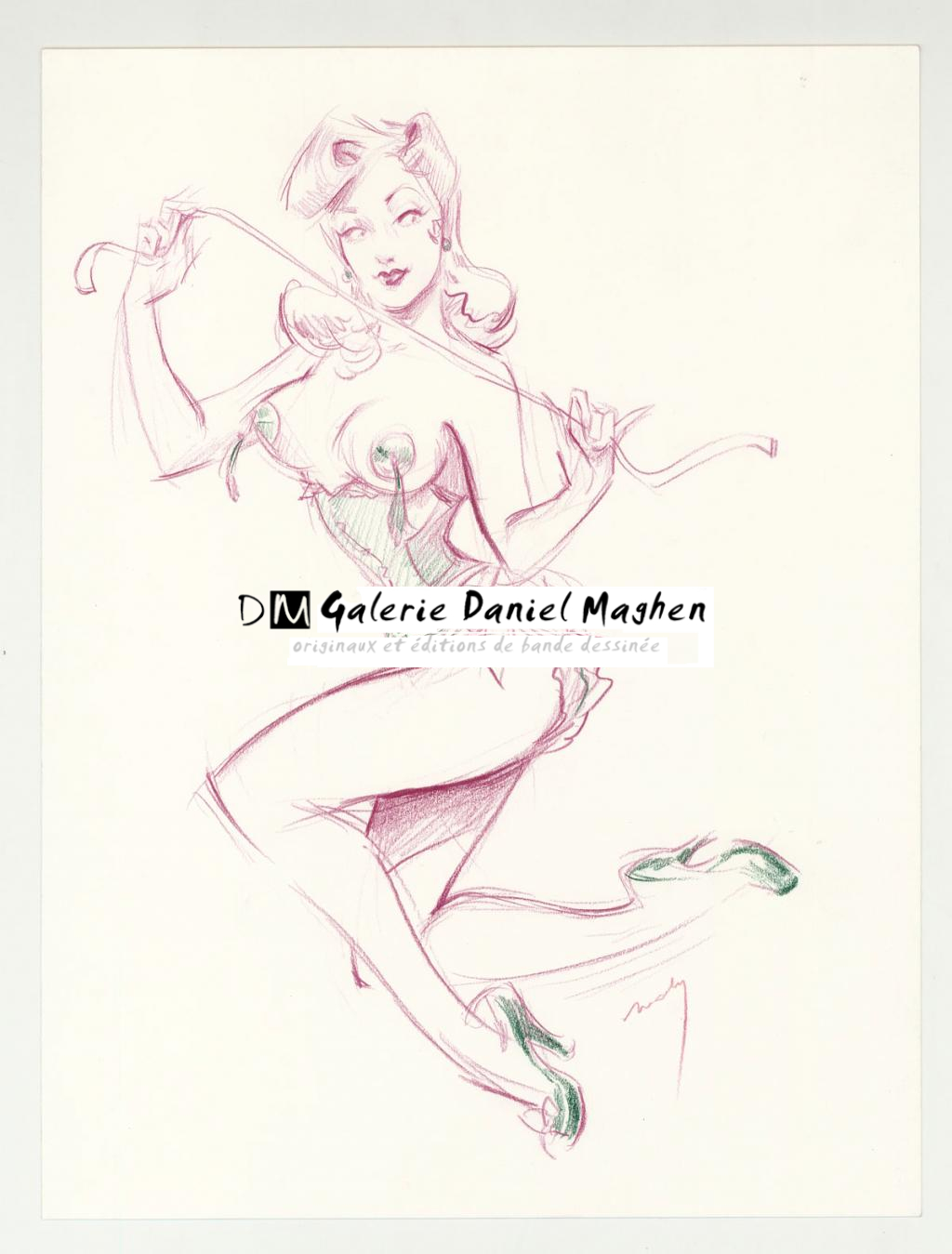 dessin original - Maly Siri - Crayon de couleur sur papier - 3180