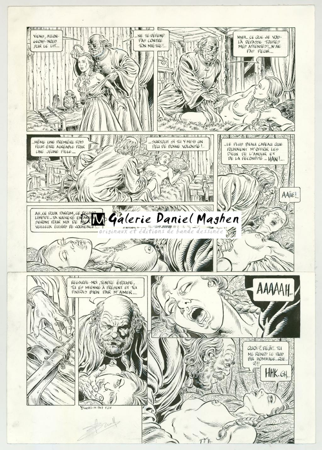 planche originale - Yves Swolfs - Encre de Chine sur papier - 3182