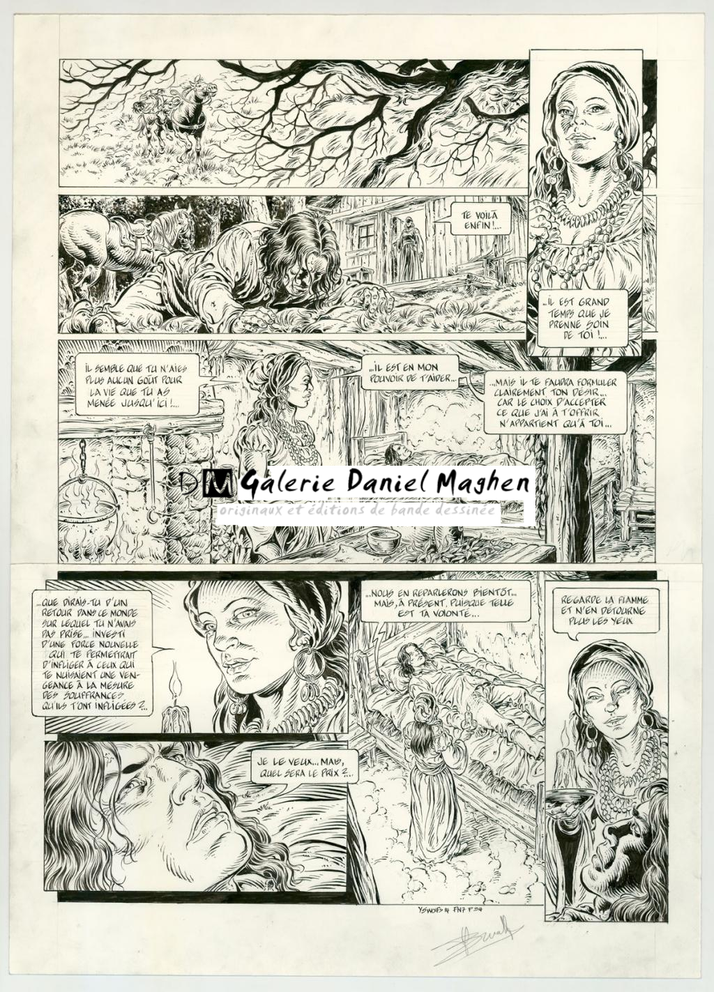 planche originale - Yves Swolfs - Encre de Chine sur papier - 3849