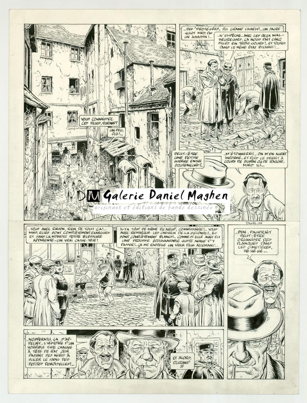 planche originale - Yves Swolfs - Encre de Chine sur papier - 3812